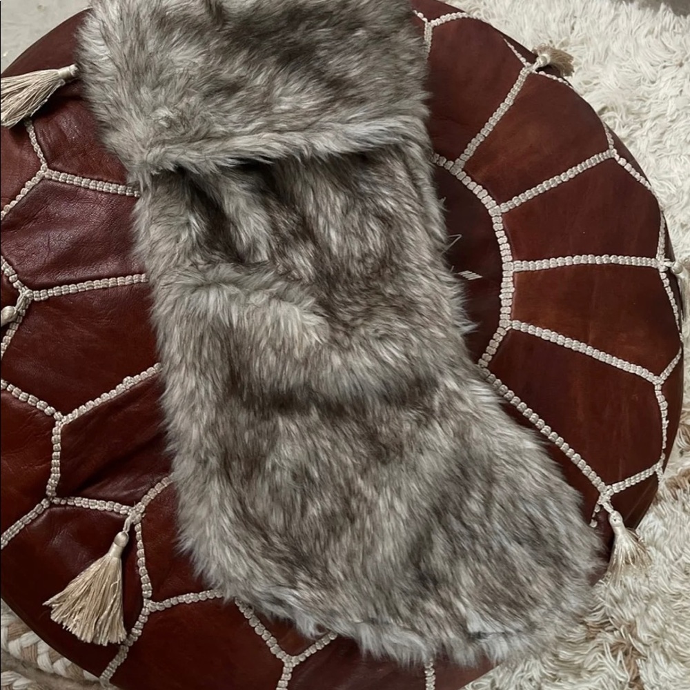 Faux fur stocking